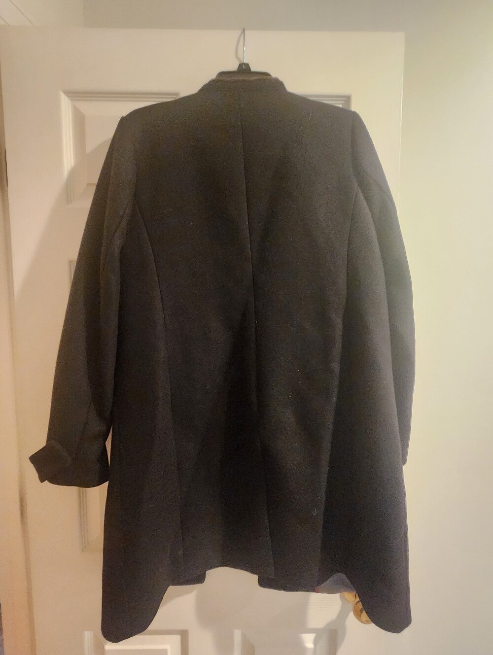 J. Crew Black Wool Toggle Pea Coat with Tan Rope Details 12 - Picture 5 of 5